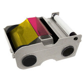 Fargo 044230 YMCKO Color Cartridge w/ Cleaning Roller