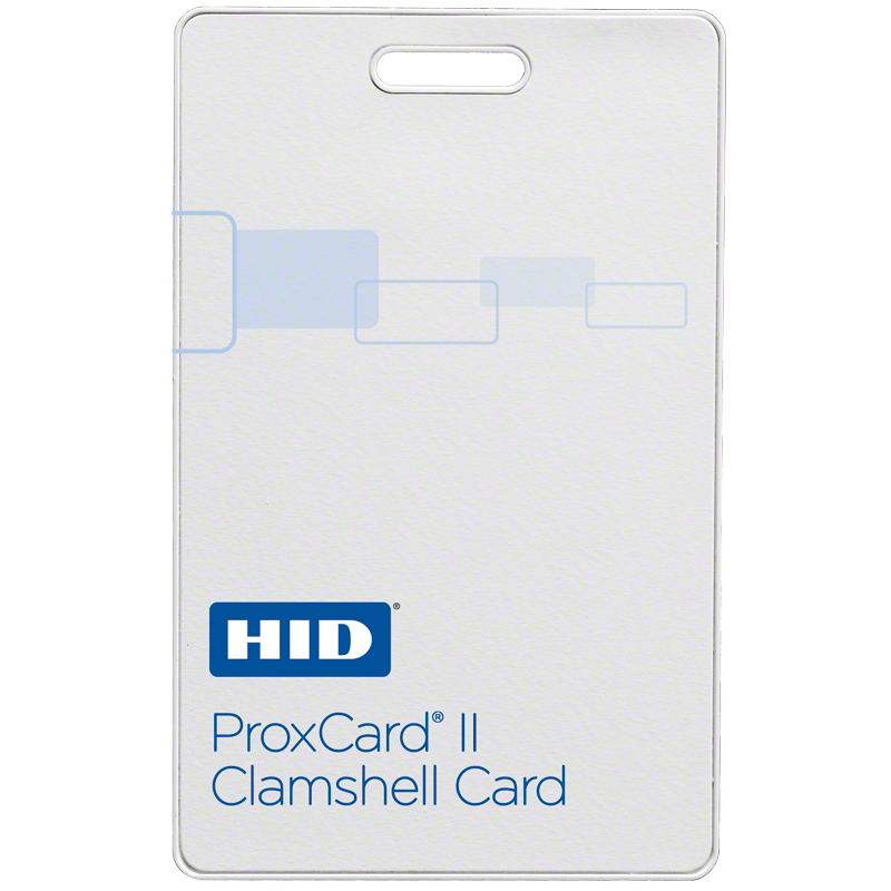 HID 1326 LSSMV ProxCard II Clamshell Proximity Card Pack of 10 Standard 26 Bit H10301 Format Custom Programmed Site/Facility Code & Number Range