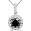 Black White Diamond Necklace | Majesty Diamonds