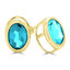 Blue Topaz Gold Earrings | Majesty Diamonds