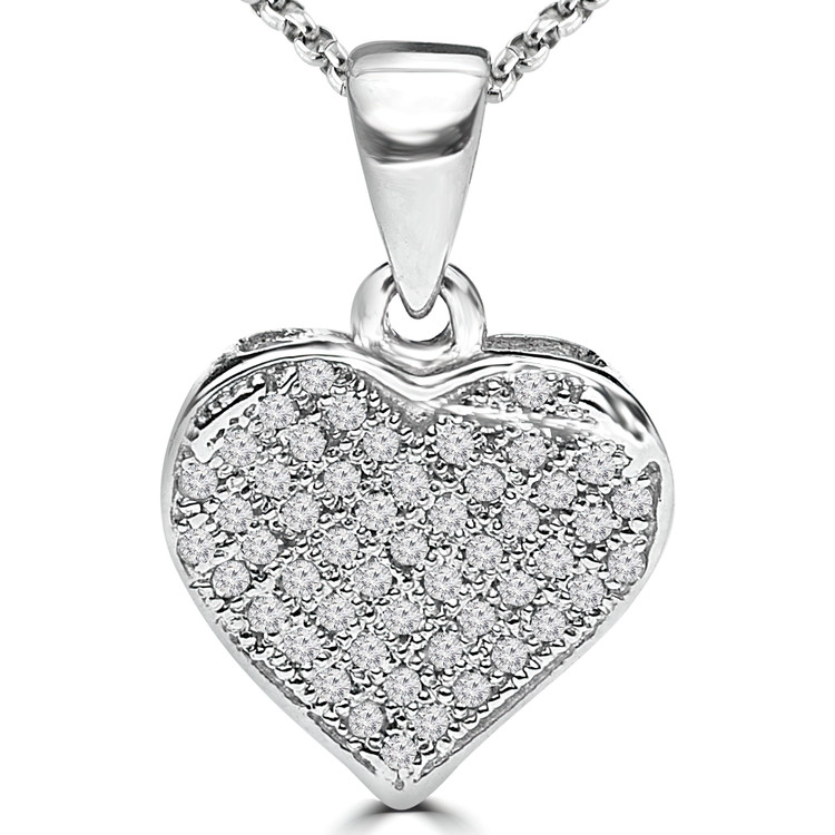 Diamond Heart Necklace Canada | Majesty Diamonds