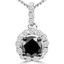 Black And White Diamond Pendant Necklace | Majesty Diamonds