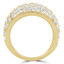 1/2 CTW Round Diamond Honeycomb Cocktail Ring in 14K Yellow Gold (MDR170046)
