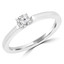 1/4 CT Round Diamond Promise Solitaire Engagement Ring in 14K White Gold (MDR170049)