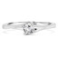 1/5 CT Round Diamond Promise Solitaire Engagement Ring in 14K White Gold (MDR170059)