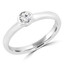 1/4 CT Round Diamond Promise Solitaire Engagement Ring in 14K White Gold (MDR170061)
