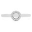 1/10 CTW Round Diamond Cocktail Ring in 14K White Gold (MDR170066)