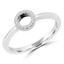 1/10 CTW Round Diamond Cocktail Ring in 14K White Gold (MDR170066)