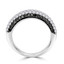 1 1/10 CTW Round Diamond Cocktail Ring in 14K White Gold (MDR170097)