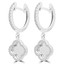 White Gold Diamond Dangle Earrings | Majesty Diamonds