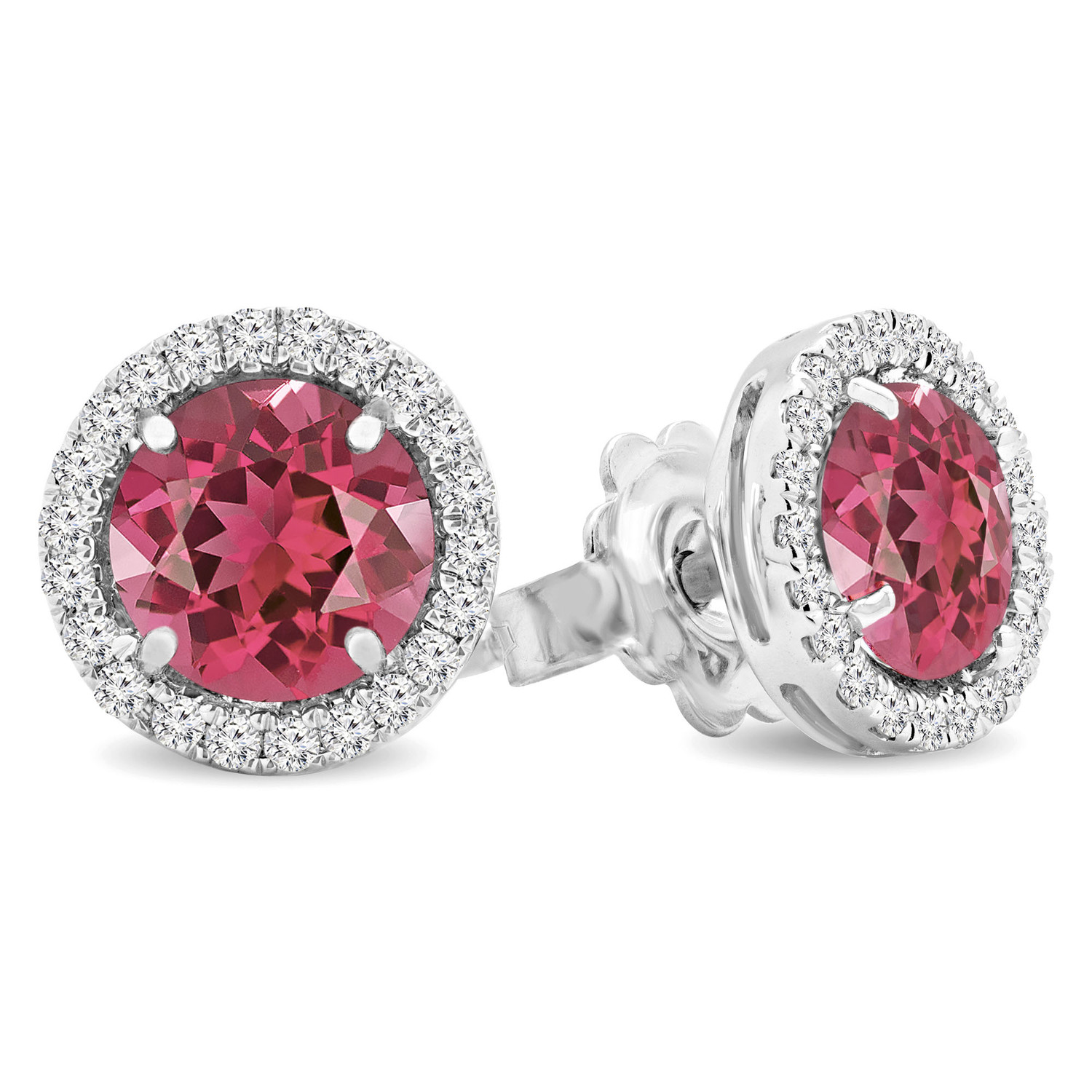 Pink Tourmaline Studs | Majesty Diamonds