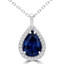 Blue Sapphire Pendant Necklace| Majesty Diamonds