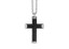 Men's Black Steel Cross Pendant (MVA0043)