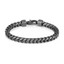 Men's Matte Black Franco Link Steel Bracelet (MVA0063)