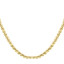 Men's Round Box Gold Steel Necklace (MVA0102)