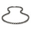 Men's Gun Metal Diamond Cut Rolo Steel Necklace (MVA0104)