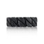 Men's Black Brushed Steel Chain Style Ring (MVA0130)