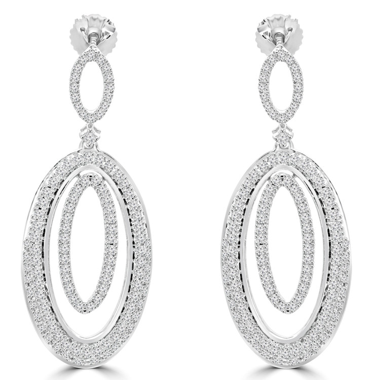 Vintage Diamond Drop Earrings | Majesty Diamonds