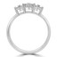 1/8 CTW Round Diamond Promise Cluster Engagement Ring in 10K White Gold (MDR180033)
