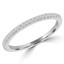1/7 CTW Round Diamond Semi-Eternity Wedding Band Ring in 14K White Gold (MDR180036)