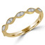 1/7 CTW Round Diamond Semi-Eternity Wedding Band Ring in 14K Yellow Gold (MDR180038)