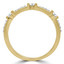 1/7 CTW Round Diamond Semi-Eternity Wedding Band Ring in 14K Yellow Gold (MDR180042)