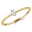 1/20 CT Baguette Diamond Promise Solitaire Engagement Ring in 14K Yellow Gold (MDR190080)