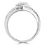 1/2 CTW Round Diamond Cocktail Ring in 14K White Gold (MDR190085)