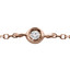 1/4 CTW Round Diamond Bezel Set Diamonds By the Yard Necklace in 14K Rose Gold (MDR190027)