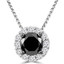 Black Diamond Pendant Necklace  | Majesty Diamonds