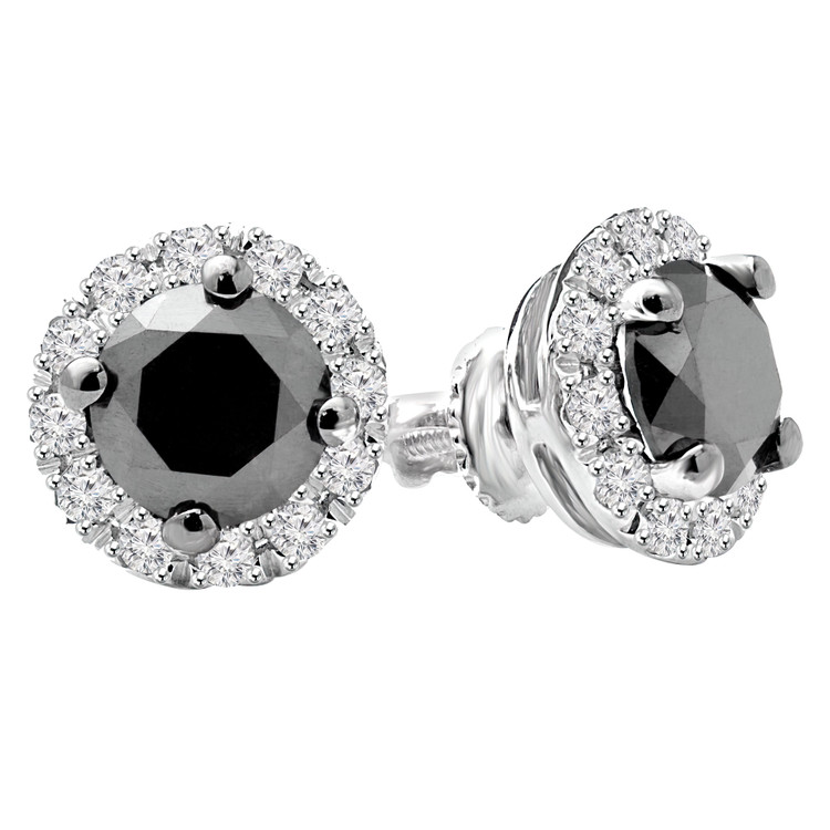 Black And White Diamond Earrings | Majesty Diamonds