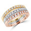 3 Color Wedding Ring | Majesty Diamonds