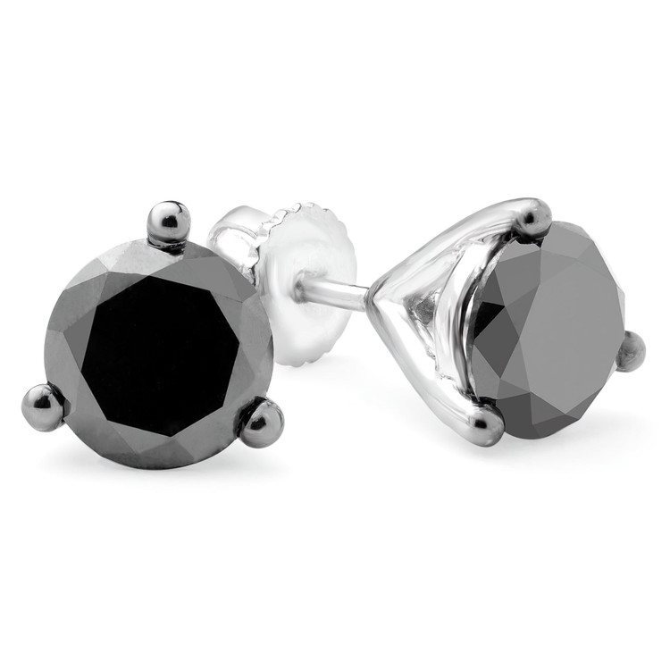 Small Black Diamond Earrings | Majesty Diamonds