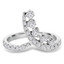 1/2 CTW Round Diamond Cocktail Ring in 14K White Gold (MDR130027)