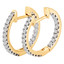 Diamond Huggie Earrings Yellow Gold | Majesty Diamonds