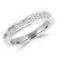 4/5 CTW Round White Cubic Zirconia Semi-Eternity Wedding Band Ring in 0.925 White Sterling Silver (MDS150025)
