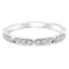 1/5 CTW Round White Cubic Zirconia Eternity Wedding Band Ring in 0.925 White Sterling Silver (MDS150075)