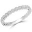 1/3 CTW Round White Cubic Zirconia Semi-Eternity Wedding Band Ring in 0.925 White Sterling Silver (MDS150077)