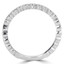 1/3 CTW Round White Cubic Zirconia Semi-Eternity Wedding Band Ring in 0.925 White Sterling Silver (MDS150077)