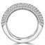 2 7/8 CTW Round White Cubic Zirconia Cocktail Ring in 0.925 White Sterling Silver (MDS150080)