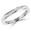9/10 CTW Round White Cubic Zirconia Semi-Eternity Wedding Band Ring in 0.925 White Sterling Silver (MDS150086)