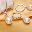 Round White Freshwater Pearl Earrings and Pendant Set in 0.925 White Sterling Silver (MDS170066)