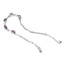 2 CTW Oval Purple Amethyst Link Bracelet in 0.925 White Sterling Silver (MDS170087)