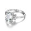 1 4/5 CTW Oval Green Amethyst Cocktail Ring in 0.925 White Sterling Silver (MDS170092)
