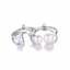 Round White Freshwater Pearl Cocktail Ring in 0.925 White Sterling Silver (MDS170102)