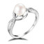 Round White Freshwater Pearl Cocktail Ring in 0.925 White Sterling Silver (MDS170107)