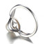 Round White Freshwater Pearl Cocktail Ring in 0.925 White Sterling Silver (MDS170108)