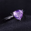 1 1/8 CT Trillion Purple Amethyst Cocktail Ring in 0.925 White Sterling Silver (MDS170127)