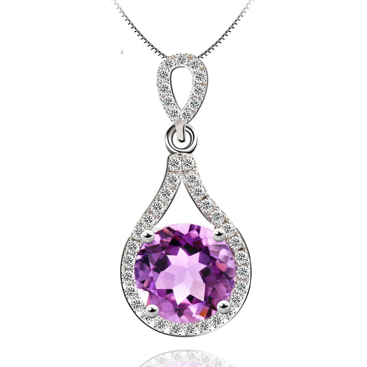 Silver Amethyst Necklace | On Sale Today | Majesty Diamonds