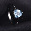 6 2/5 CTW Oval Blue Topaz Earrings, Ring and Pendant Set in 0.925 White Sterling Silver (MDS170162)